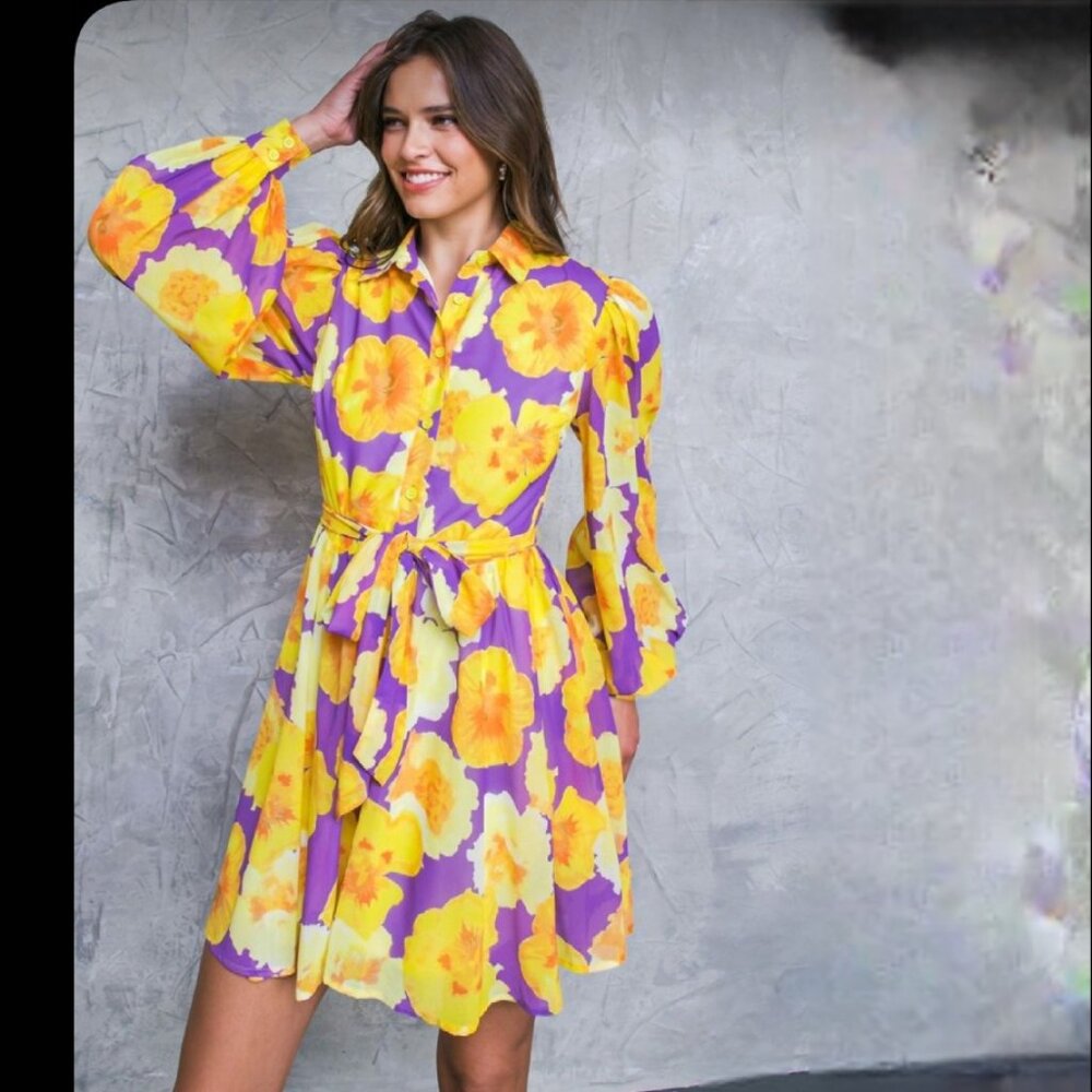 Flying Tomato Love You a Brunch Floral Mini Dress